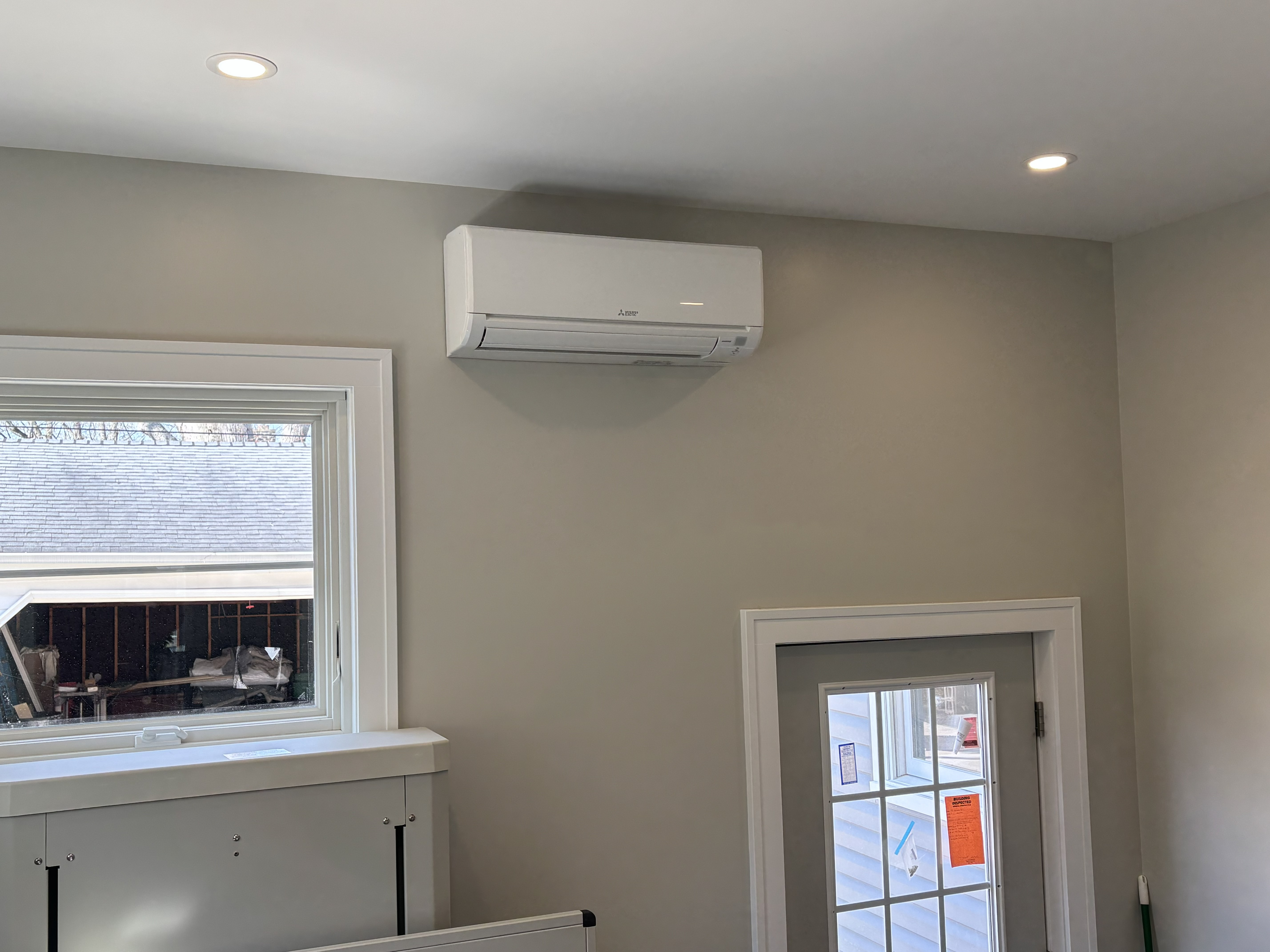 Indoor ductless mini split unit